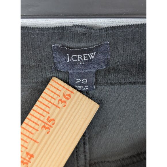 J. Crew Full Length Straight Corduroy Pants Black Women's Size 29 - Picture 7 of 14